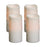 Melrose LED Dripping 6"H Wax Pillar Candles, Set of 4, White - 45375DS