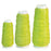 Melrose International Yarn Spool Vase, Set of 6, Green/Yellow - 46505DS