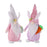 Melrose Plush Easter Bunny Gnome Shelf Sitter, Set of 2, Pink/Purple - 47112DS