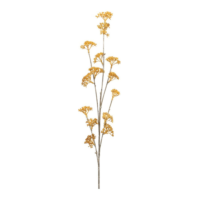 Melrose International Golden Patrina Spray, Set of 12, Yellow - 47124DS