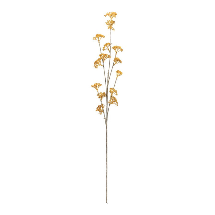 Melrose International Golden Patrina Spray, Set of 12, Yellow