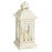 Melrose International Ivory Metal Lantern/LED Candle, Set of 2, Beige