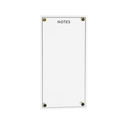 Melrose International Acrylic Dry Erase Notes Board 13"H, White - 51043DS