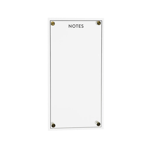 Melrose International Acrylic Dry Erase Notes Board 13"H, White - 51043DS