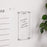 Melrose International Acrylic Dry Erase Notes Board 13"H, White