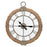Melrose International Beaded Wood Wall Clock/Metal Face 30"H, Brown - 51790DS