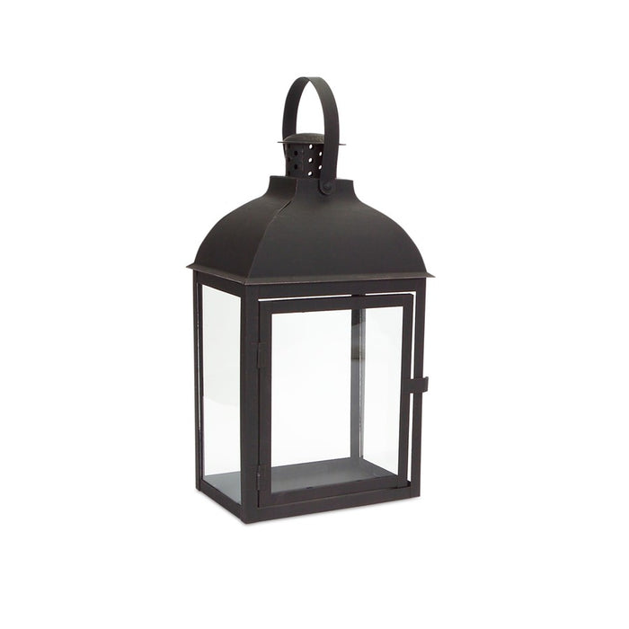 Melrose International Modern Black Metal Lantern, Set of 3