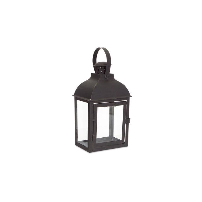 Melrose International Modern Black Metal Lantern, Set of 3