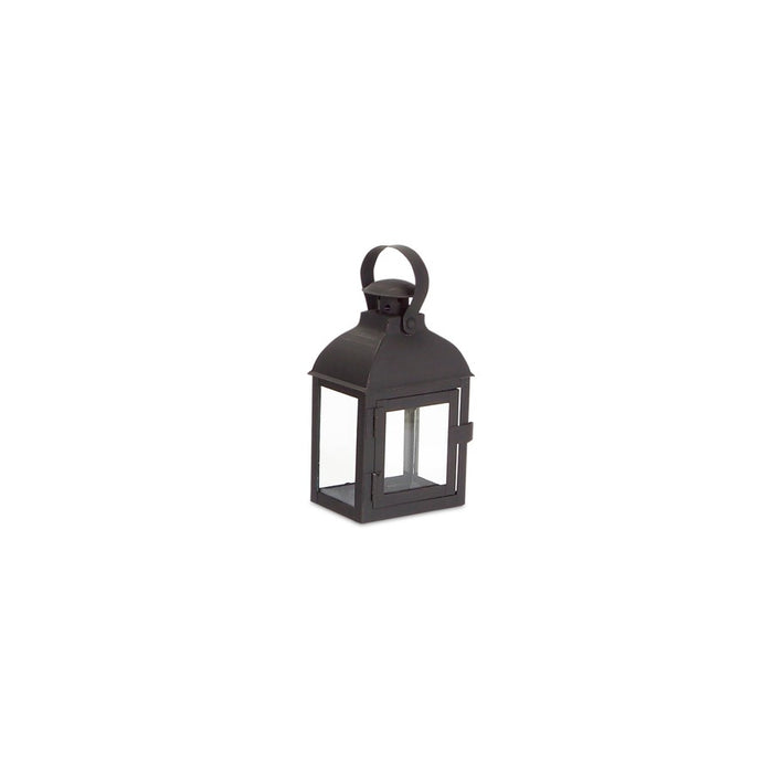 Melrose International Modern Black Metal Lantern, Set of 3