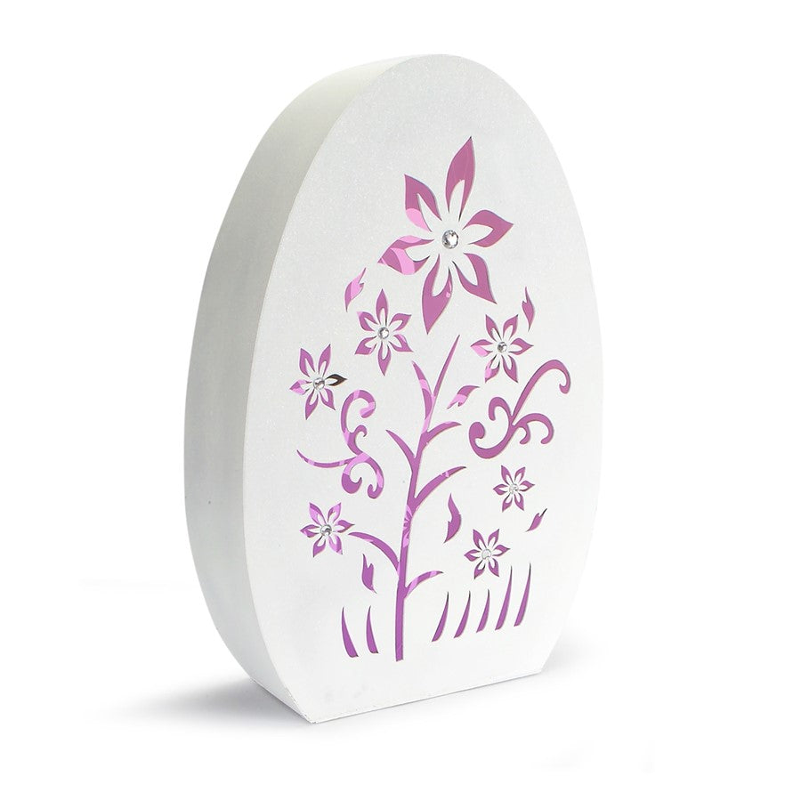 Melrose International LED Easter Egg Table Decor, White/Purple - 54607DS