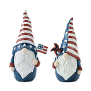 Melrose Americana Gnome Figurine (Set of 2), Red/White/Blue - 55527DS