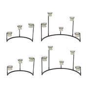 Melrose International Tiered Votive Holder Stand, Set of 4, Black - 56926DS