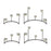 Melrose International Tiered Votive Holder Stand, Set of 4, Black - 56926DS