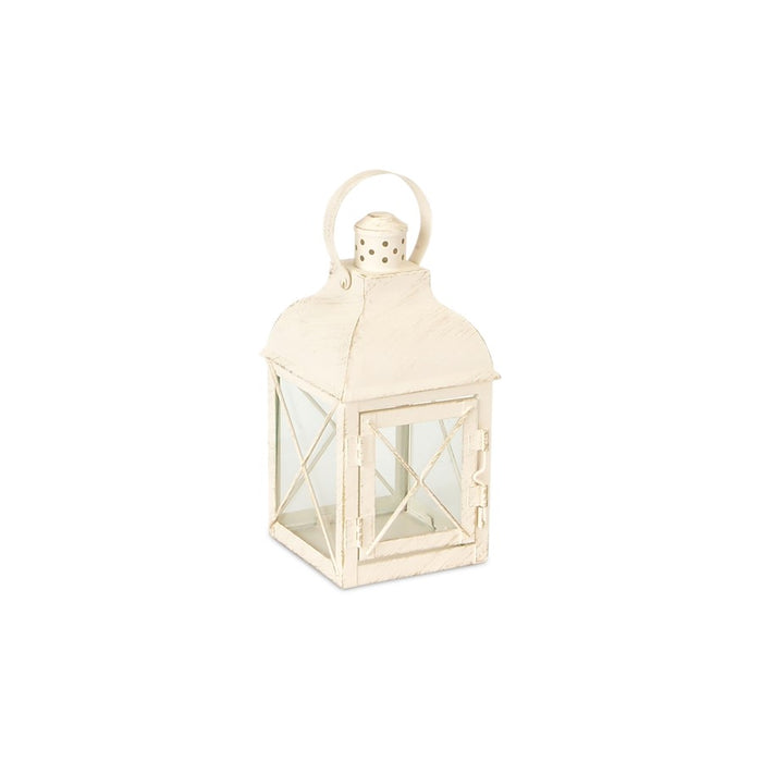 Melrose International Metal Lantern, Set of 3, White