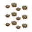 Melrose International Birds Nest/Eggs, Set of 12, Brown/Blue - 58180DS