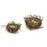 Melrose International Birds Nest/Eggs, Set of 12, Brown/Blue