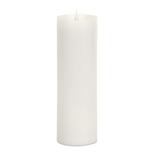 Melrose Simplux LED Candle/Moving Flame/Remote, Set of 2, White