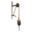 Melrose Industrial Pulley Mounting Bracket, Set of 2, Brown