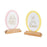 Melrose Bunny Embossed Tabletop Decor (Set of 2), Yellow/Pink/Beige