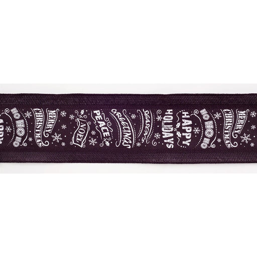 Melrose International Black/White Christmas Sentiment Ribbon, Set of 3 - 61596DS