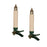 Melrose Int. LED Clip on Taper Candle with Remote, Set of 24, White - 61629DS