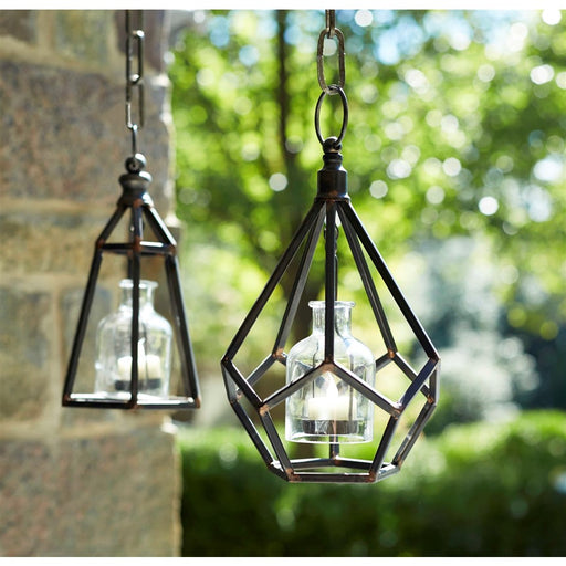 Melrose Metal Frame Hanging Tea Light Holder, Set of 2, CoppeRed - 62758DS