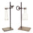 Melrose Hanging Bud Vase/Metal Stand (Set of 2), Brown - 62763DS