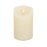 Melrose Simplux LED Melted Wax Candle with Remote, Set/2, Beige