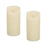Melrose Simplux LED Designer Melted Wax Candle with Remote, Set of 2 - 64136DS