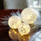 Melrose LED Frosted Snowflake Jewel Globe, Set of 3, White/Silver