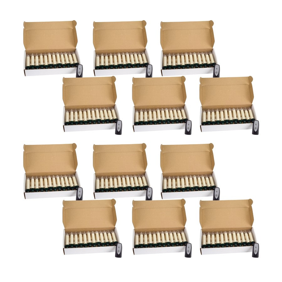 Melrose LED Clip on Tree Taper Candles/Remote, Set of 12, White - 65440DS