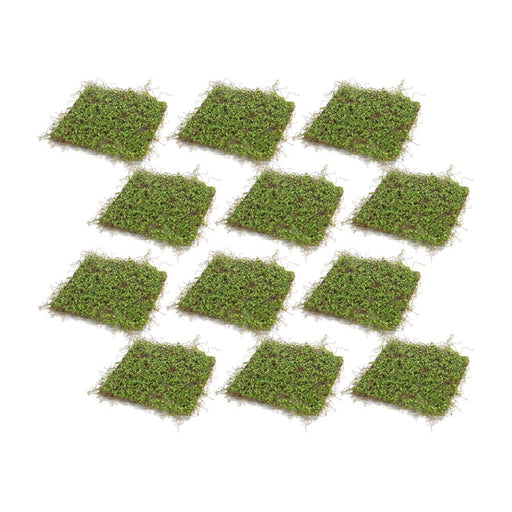 Melrose Int. Lifelike Moss Display Mat, Set of 12, Green/Brown - 66252DS