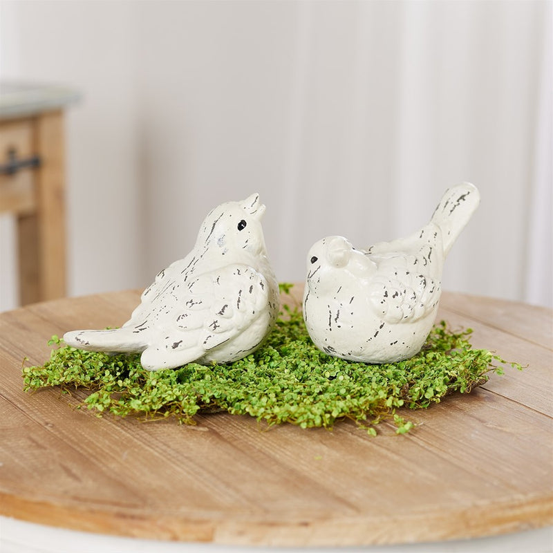 Melrose Ivory Terra Cotta Bird Figurine, Set of 4, Beige/Brown