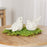 Melrose Ivory Terra Cotta Bird Figurine, Set of 4, Beige/Brown
