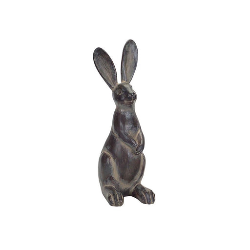 Melrose International Brown Long Ear Rabbit Statue, Set of 2