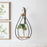 Melrose Hanging Bottle Vase, Teardrop Frame (Set of 2), Natural/Black