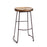 Melrose Industrial Wood Bucket Seat Stool 30"H, Natural/Brown - 66431DS