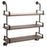 Melrose International Triple Shelf Wall Rack 34.25"H, Brown/Brown - 66432DS