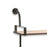 Melrose International Triple Shelf Wall Rack 34.25"H, Brown/Brown