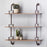 Melrose International Triple Shelf Wall Rack 34.25"H, Brown/Brown