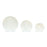 Melrose International LED Frosted Snowball Globe, Set of 3, White - 68363DS