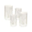 Melrose Frosted Votive Candle Holder/Snowy Forest, Set of 4, CleaRed - 68420DS