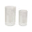 Melrose Frosted Votive Candle Holder/Snowy Forest (Set of 4), Clear