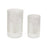 Melrose Frosted Votive Candle Holder/Snowy Forest, Set of 4, CleaRed