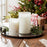 Melrose Frosted Votive Candle Holder/Snowy Forest (Set of 4), Clear