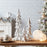 Melrose International Shimmer Tabletop Holiday Tree, Set of 3, White
