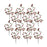 Melrose International Boxwood Berry Twig Spray, Set of 12, Red/Brown - 68965DS