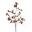 Melrose International Boxwood Berry Twig Spray, Set of 12, Red/Brown