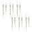 Melrose International Jewel Icicle Drop Ornament, Set of 12, Silver