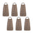 Melrose International Woven Willow Wall Basket, Set of 6 - 69387DS